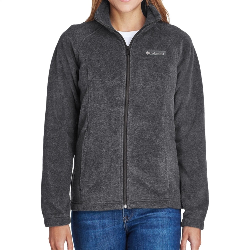 Columbia Fleece Jacket Full Zip Grey XL